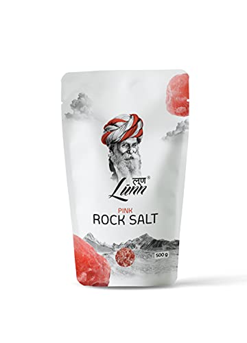 LUNN Natural Fine Grain Himalayan Pink Rock Salt | 17.63 Oz (500Gm) | Rich in Minerals |Pure Unrefined Salt | NON-GMO | Gluten Free | Vegan | Mild in Taste
