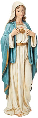 Renaissance Collection Joseph's Studio by Roman Exclusive Immaculate Heart of Mary Statue, 37-Inch
