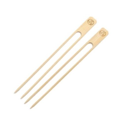 RSVP International Natural Bamboo Double Skewers 9 Inch 25 Piece