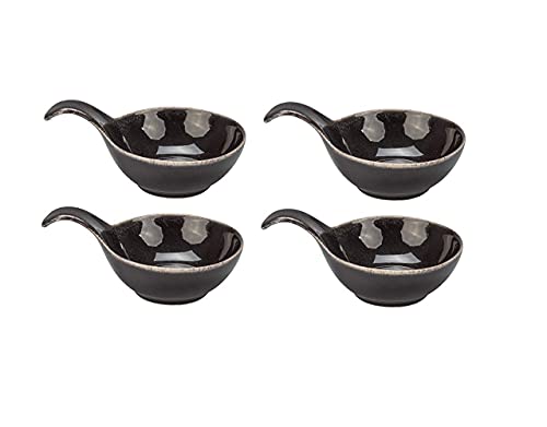 BIA Cordon Bleu Eclipse Dusk Spoulet, Set of 4, 5 oz, 6-inch Length, Stoneware