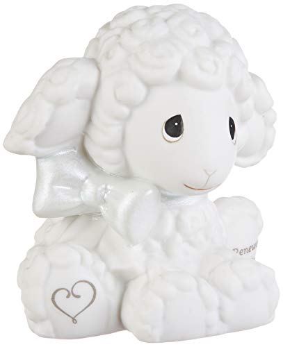 Precious Moments 193001 Renewed In Him Bisque Porcelain Figurine, White