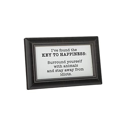 Carson Home Message Bar Framed, 6-inch Length, Small (Happiness)