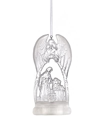 Giftcraft 666485 Christmas LED Holy Family Ornament, 4.9 inch, Polystyrene