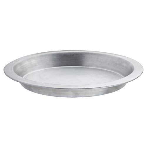 Tablecraft Round Pie Pan Server, Aluminum, 10.125 x 10.125 x 0.75 (0.7mm thickness)