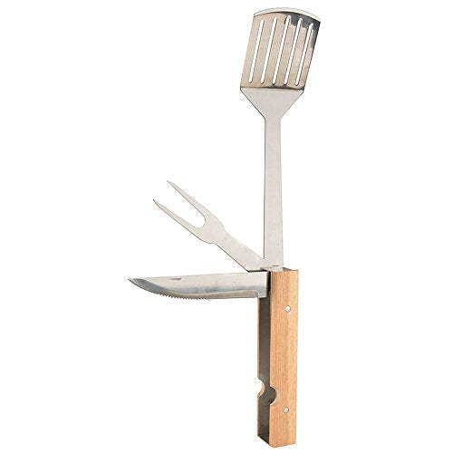 Esschert 4 in 1 Foldable Barbecue Tools Stainless Steel Kitchen Accessories
