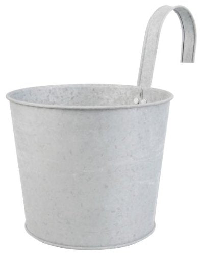 Esschert Design Old Zinc Flower Pot with Hook