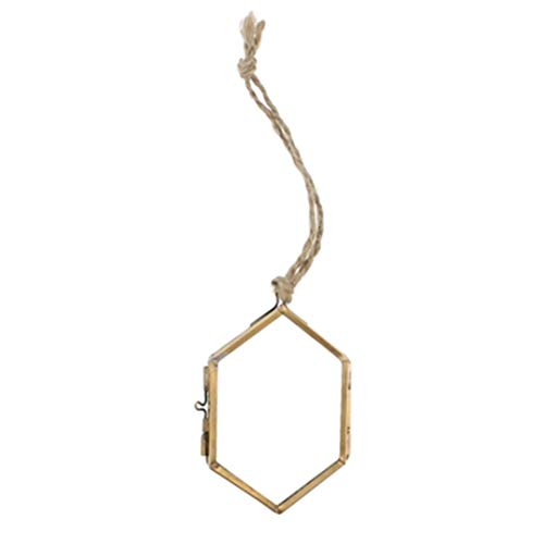 HomArt AREOhome 4570-14 Geo Ornament Frame, Small, Brass