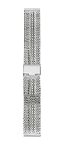 Hadley Roma MB3846RWSE 20 White Metal Watch Band