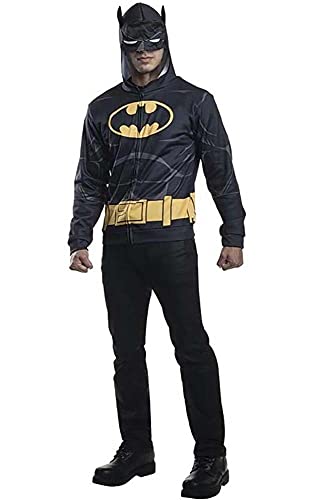 Rubie's Costume Co Men's Batman Hoodie, Black, X-Small/Small