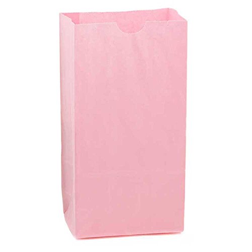 Hygloss Products Pink Paper Bags ‚Äì For Party Favors, Arts, Crafts 4.5 x 8.5 x 2.5 Inch, 100 Pack