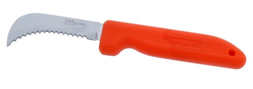 Zenport K104 Harvest Utility Knife, Landscape, 3-Inch Stainless Steel Deep Serrated Blade
