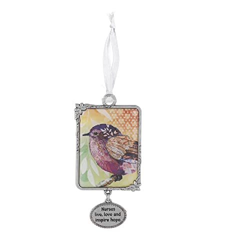 Ganz ER61650 Nurses Live Love and Inspire Hope Ornament, 3.63-inch Height, Zinc, Multi