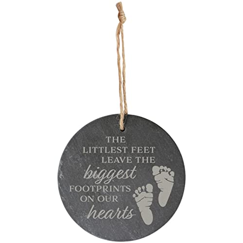Carson Home 24516 Baby Comfort Slate Ornament, 4-inch Diameter
