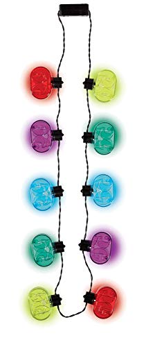 Amscan 50th Birthday, Multicolor Light-Up Necklace 17"