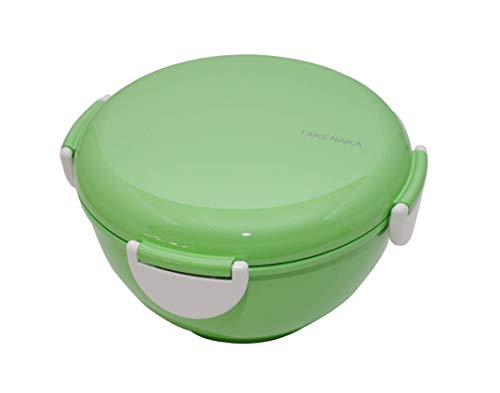 Bento Bowl for perfect lunch, Eco-Friendly Lunch Box Made in Japan, Recycle Plastic Bottle, Microwave and Dishwasher Safe, Takenaka Bento Box (Edamame Green)