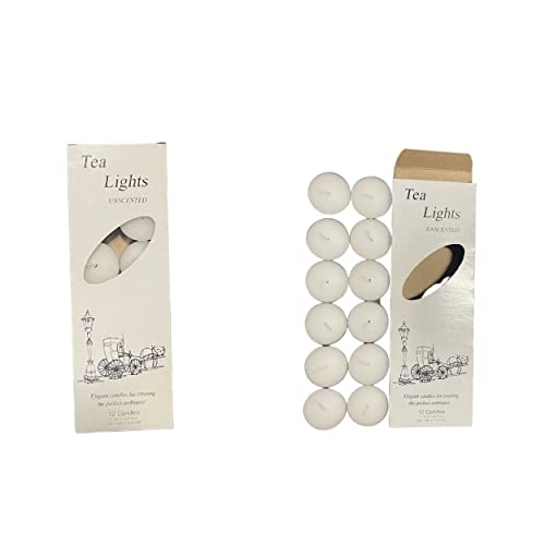 General Wax & Candle Co.. Tea Light Candles Encased in Metal - One Dozen