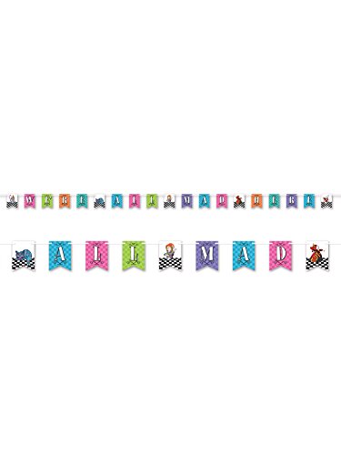 Beistle Alice in Wonderland All Mad Here Banner [Contains 2 Manufacturer Retail Unit(s) Per SKU