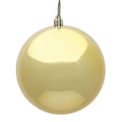 Vickerman 8" Gold Shiny Ball Ornament