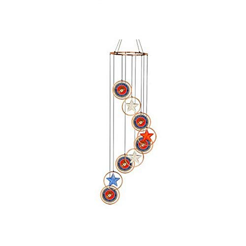 Red Carpet Studios 15183 Patriot Spiral Wind Chime, Marines
