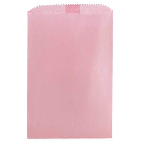 Hygloss Products Paper Bags  100 Pinch Bottom Colorful Arts and Crafts Bags-12x15-Inch, Pink