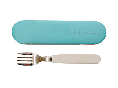 Fork and Case, Eco-Friendly Lunch Accessory, Made in Japan, Takenaka Bento box (Blue Ice)