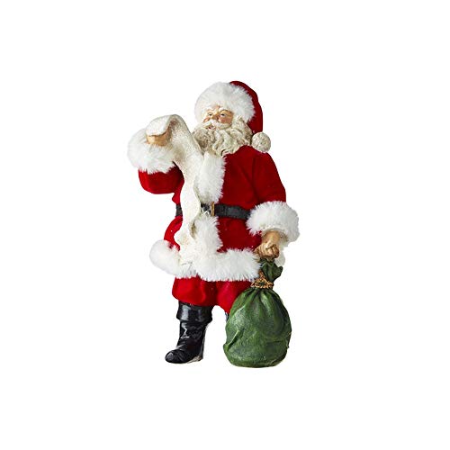 RAZ Imports 2021 Dear Santa 13.5-inch Santa Checking List Figurine