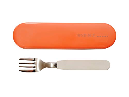 Fork and Case, Eco-Friendly Lunch Accessory, Made in Japan, Takenaka Bento box (Tangerine Orange)