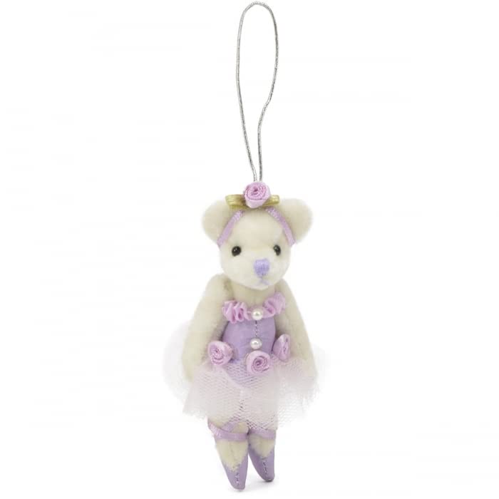 Unipak 0770PR Purple Mini Mini Tutu Bear Plush Figure Hanging Ornament, 3-inch Height,