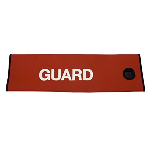 Kemp USA 27.75" Scarlet Red and White Rescue Tube Cover with Seal Easy Mask Hole Screened and Guard