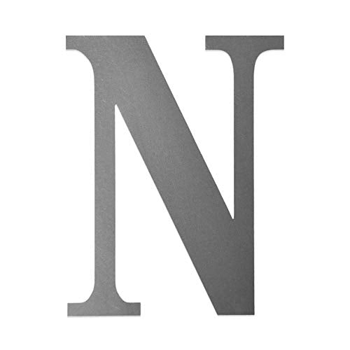 Rusted Orange Craftworks RUSTED ORANGE CRAFTWORKS 9" Classic Metal Letter (N) Metal Alpha Letter decorative metal letters for wall | rustic letters for wall decor, large metal letters wall decor metal gallery wall initial