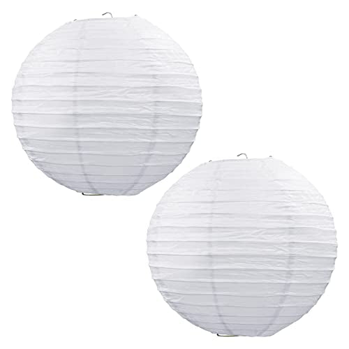 Beistle S54545-WAZ2 Jumbo Paper Lantern, White