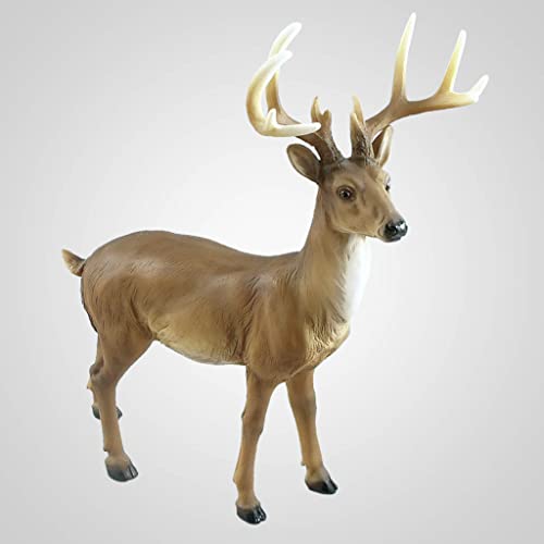 Lipco Polyresin Large Buck Deer Figurine, 10-inch Height, Tabletop Decoration