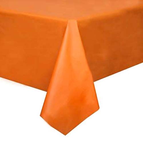 Unique Industries Pumpkin Orange Round Table Cover Small Fold - 1 Pc