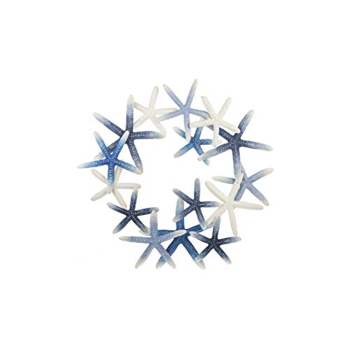 Ganz CB176665 Layered Blue Ombre Starfish Wreath Wall Decor, 28-inch Width