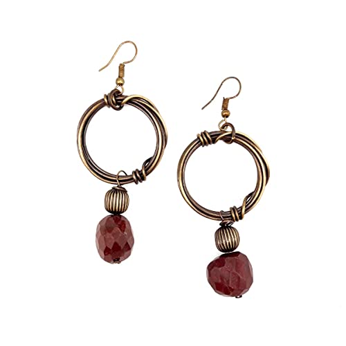 Anju Banjara Earrings - Red Jasper