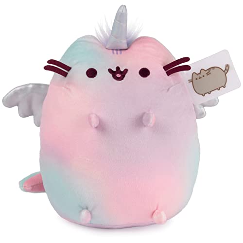 GUND Pusheen Magic Swirl Pusheenicorn Plush Cat Stuffed Animal for Ages 8 and Up, Pink/Blue/Purple, 9.5‚Äù