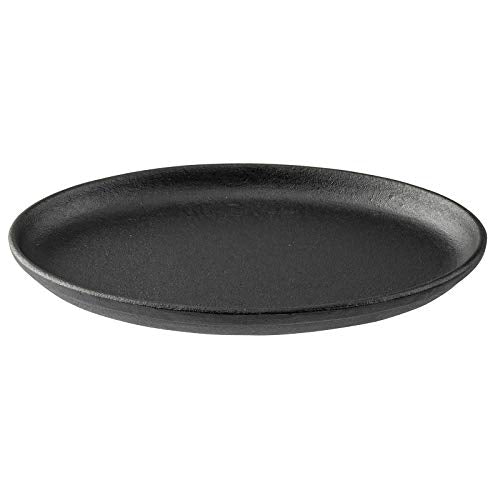 Tablecraft Oval Sizzle Platter, Cast Iron, 9.25 x 6.875 x 0.75"