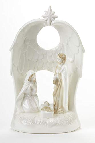 Delton 5626-0 Porcelain Angel Wing Nativity