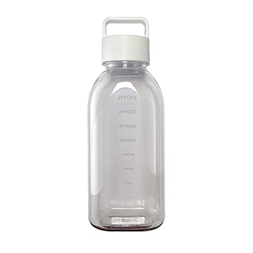 WEMUG Water Bottle, 33.8 fl oz (1000 ml), Water Bottle (Ultra Lightweight, High Seal), Sports Bottle, Giant Clear