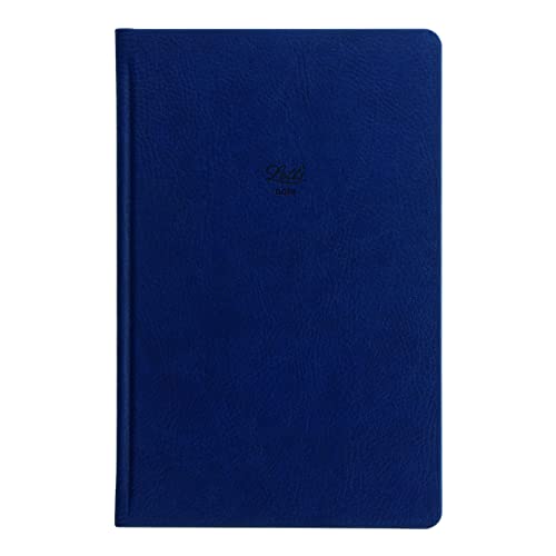 Rediform Lett's Note Origins Collection Book Size Notebook, Ruled, 240 Pages, Cream Paper, 7.875" x 5", Navy (B090092)
