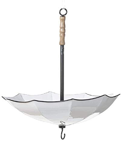 Ganz CG175185 Black and White Enamel Hanging Umbrella Set of 3