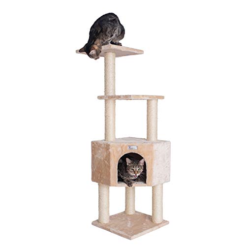 Armarkat GleePet GP78480321 Cat Tree, 48-Inch, Beige