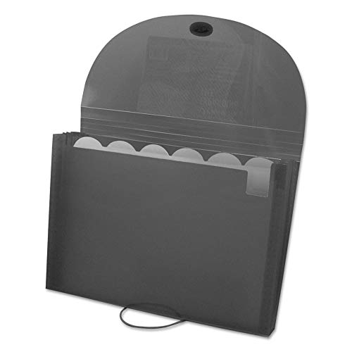 C-Line Biodegradable 7-Pocket Expanding File, Letter Size, 1 Expanding File, Smoke (48301)