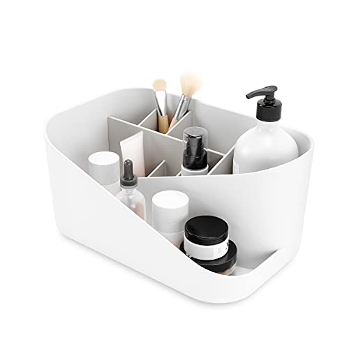 Umbra Glam Cosmetic Organizer, Regular, White/Gray