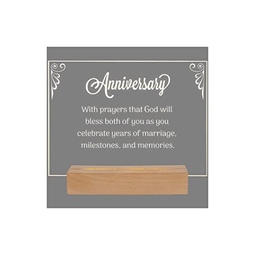 Carson 33307 Anniversary LED Decorative Sign, 7.75-inch Height