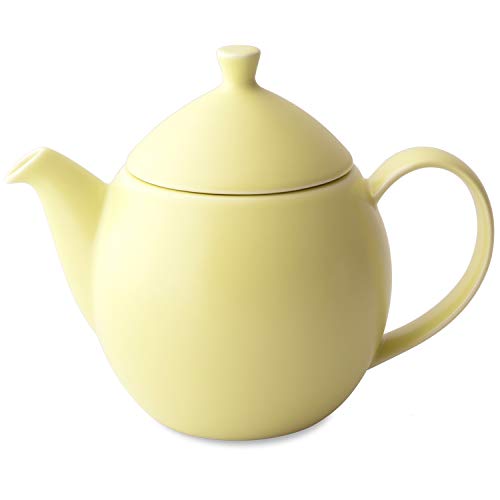 FORLIFE Dew Teapot with Basket Infuser, Lemon Grass, 32 oz/946ml