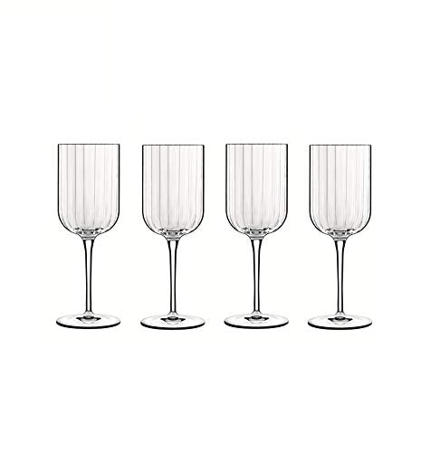 Luigi Bormioli Rocco 11284/01 Bach 13.5 oz Red Wine Glasses Clear, Set of 4