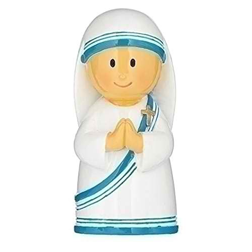 Roman 14338 Saint Teresa of Calcutta Figurine, 3-inch Height, Multicolor