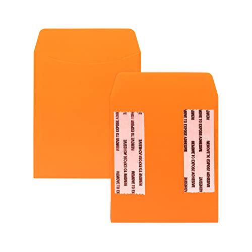 Hygloss Products, Inc self Adhesive Orange Library Cards, Cantaloupe, 30 Piece