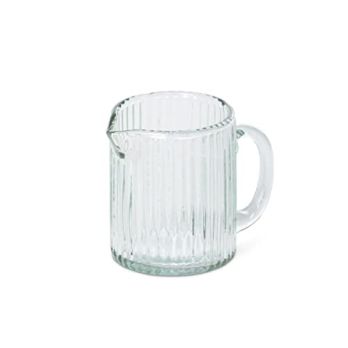Park Hill Collection Park Hill Pantry & Cafe Ribbed Glass Pitcher, Small